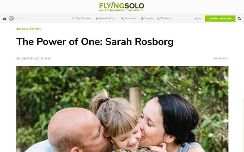 The-power-of-one-Sarah-Rosborg