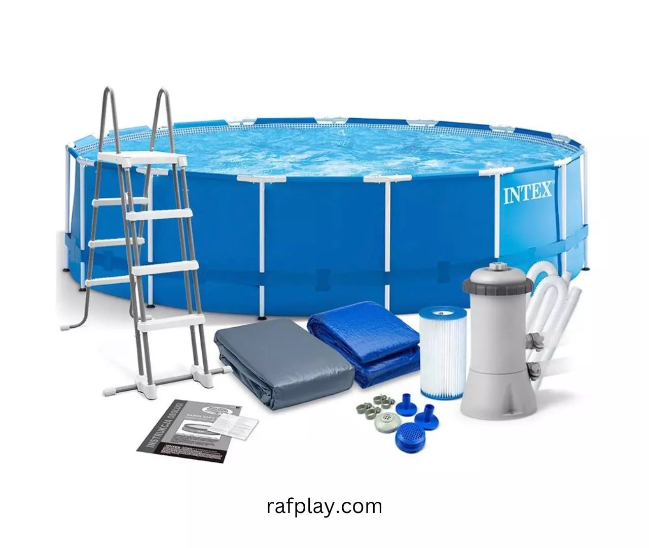 Intex Pool Pool 457 X 122 Cm 28242 Frame Pool Set Rondo Blue Rafplay
