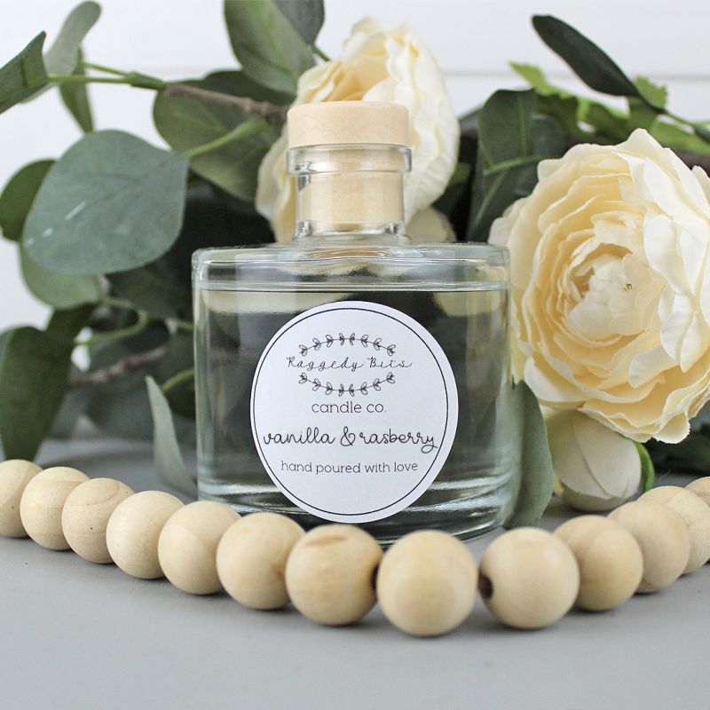 Raspberry Vanilla Reed Diffuser Candle Crush - Best Abstract Illustrations in 4K