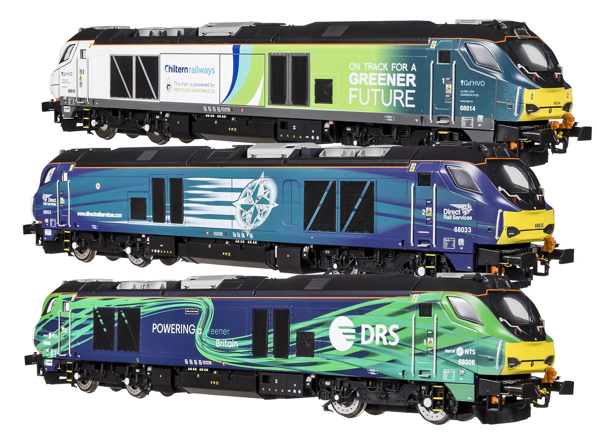 New Class 68 Decorated Samples Rails