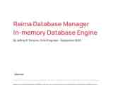 All You Need To Know About In Memory Databases Imdb Raima