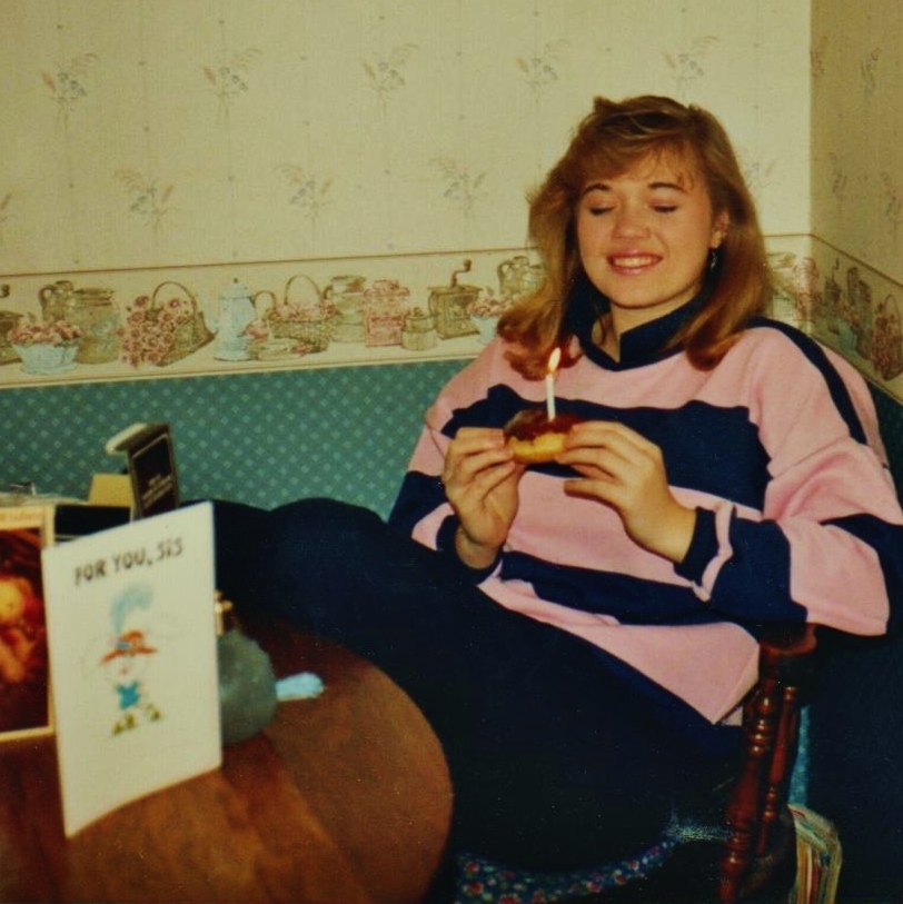 Me, making a wish, turning 15