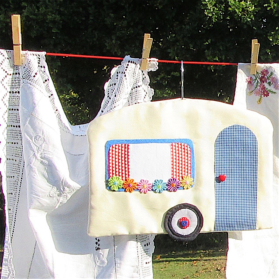 Rainbow Hare Peg Bag