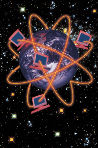internet, signals looping around the world. #ecofriendly #globalemissions #internet #environmental internet, signals looping around the world. Reduce environmental impact.