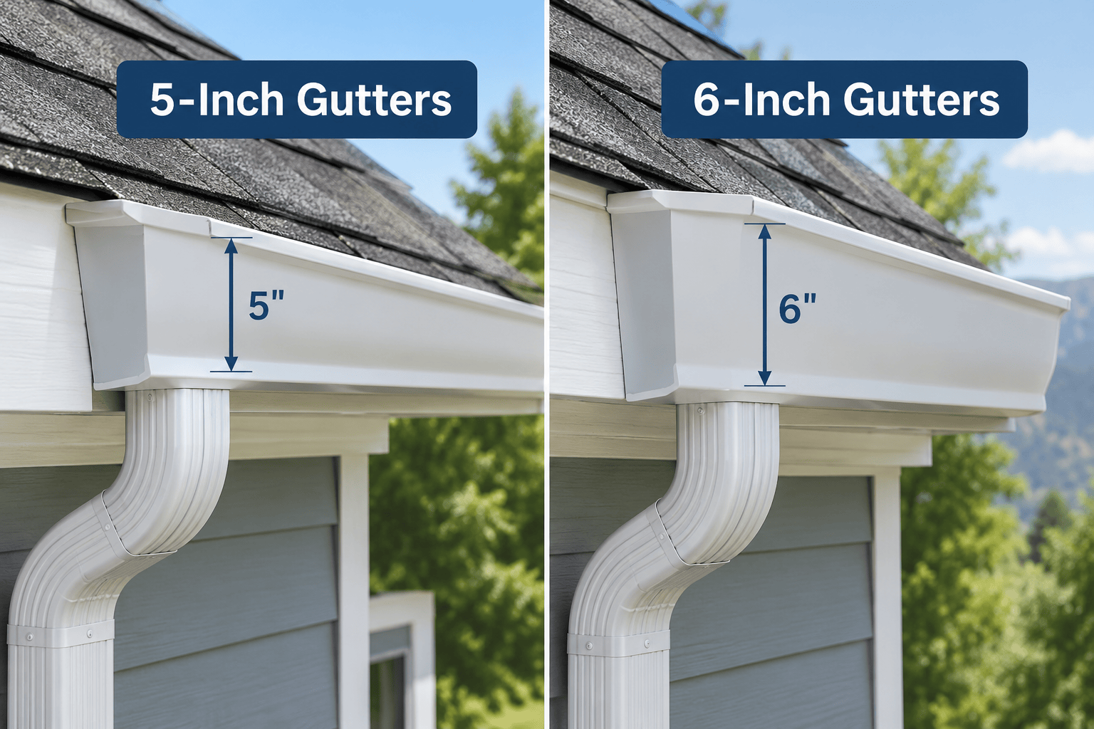 5-Inch vs. 6-Inch Gutters: Which Size Do You Need?