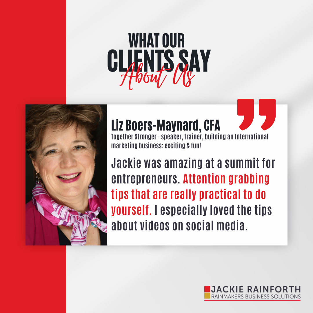 What our clients say Liz Boers