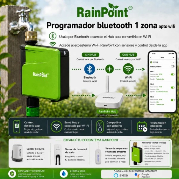 programador 1 zona bluetooth