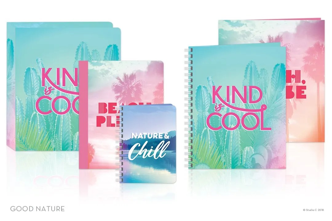 family rendering of the "good nature" product line from Studio C