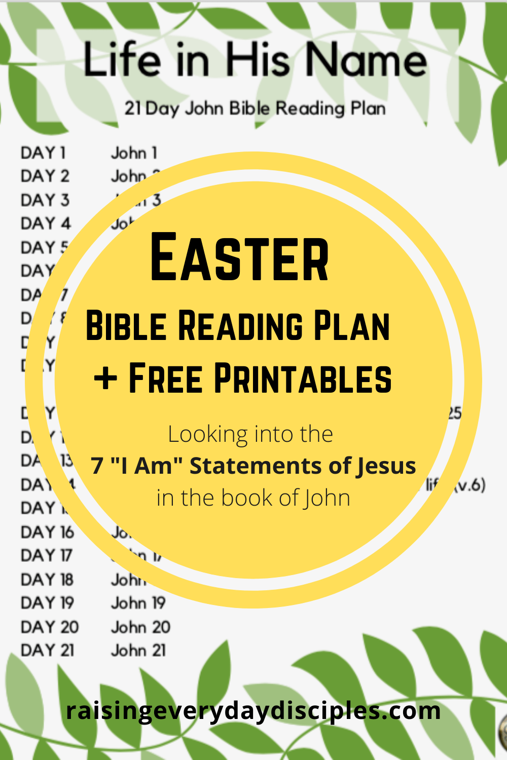 Easter Bible Reading Plan