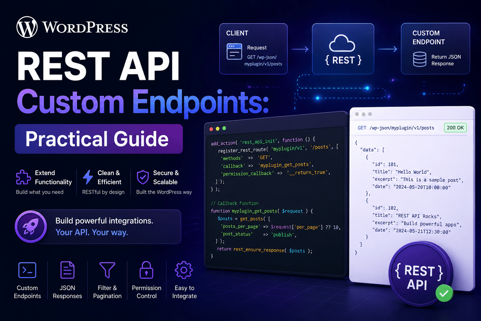 WordPress REST API Custom Endpoints: 2026 Practical Guide