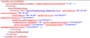 CRM root Web.config