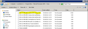 Trace Log File Trace Log File