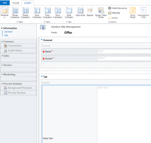 Form with Notes Control
