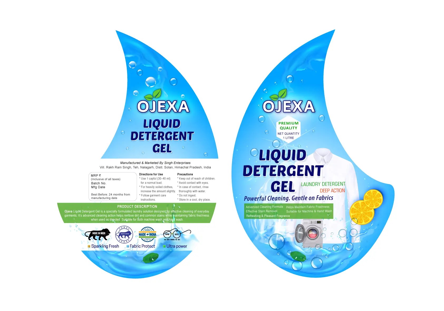 custom label & packaging design