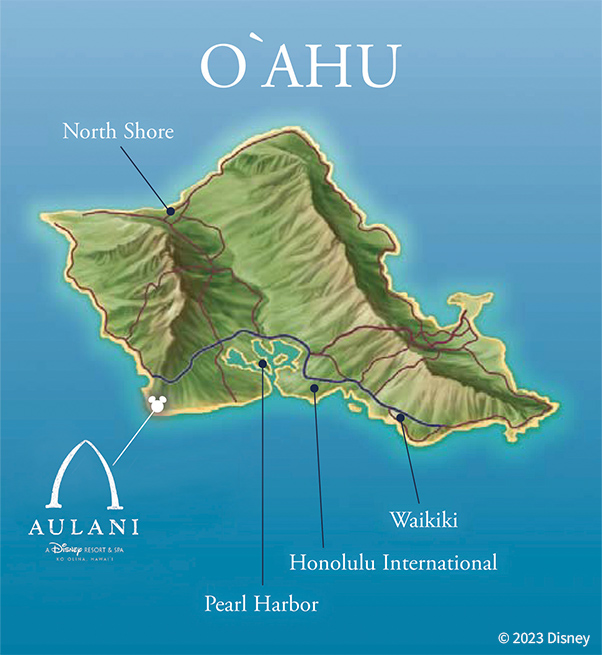 AULANI A DISNEY RESORT SPA KO OLINA Area Map 