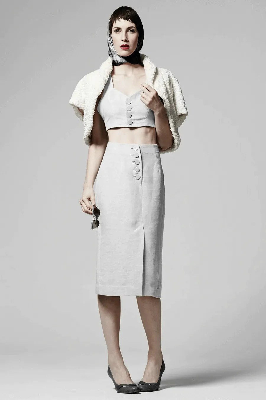 Style Defining Marylin Twin Set Sewing Pattern - Bralette top and pencil skirt. Available in multiple sizes. Ralph Pink Patterns
