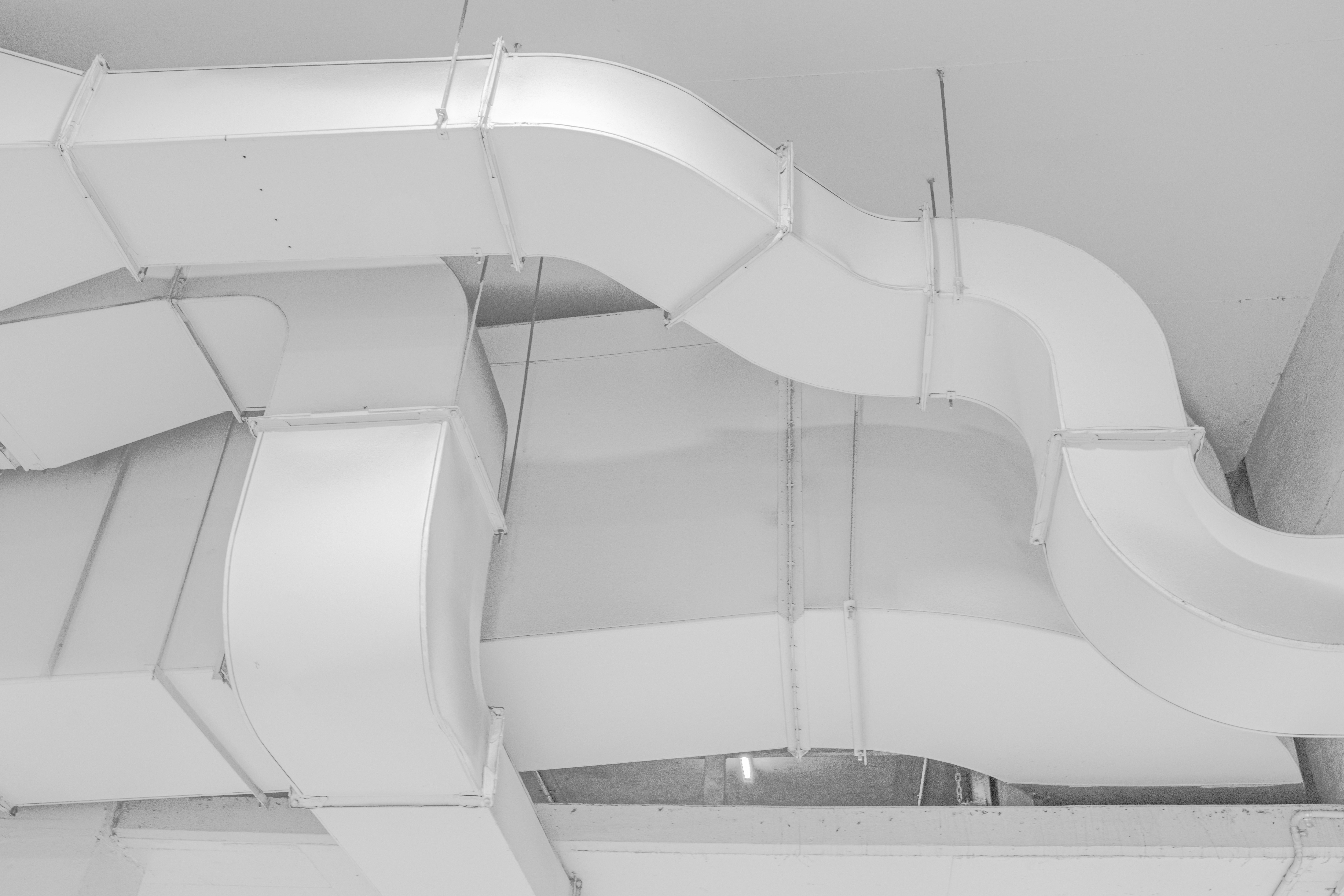 Residential HVAC ventilation ductwork for heating and cooling systems in Edmonton