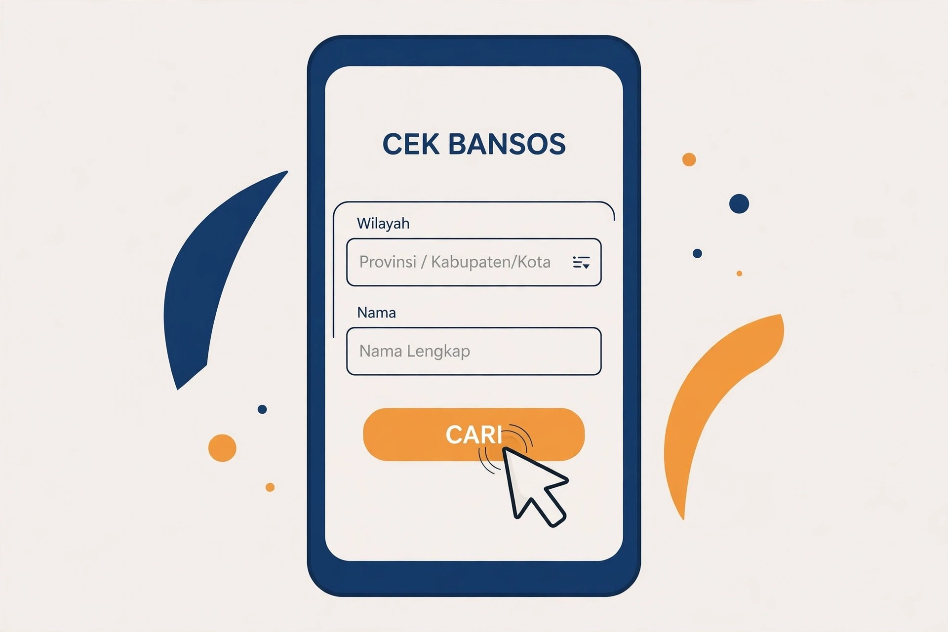 langkah cek bansos di situs kemensos