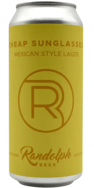 Randolph Beer locally brewed in Brooklyn at The Randolph, Cheap Sunglasses, Mexican style lager