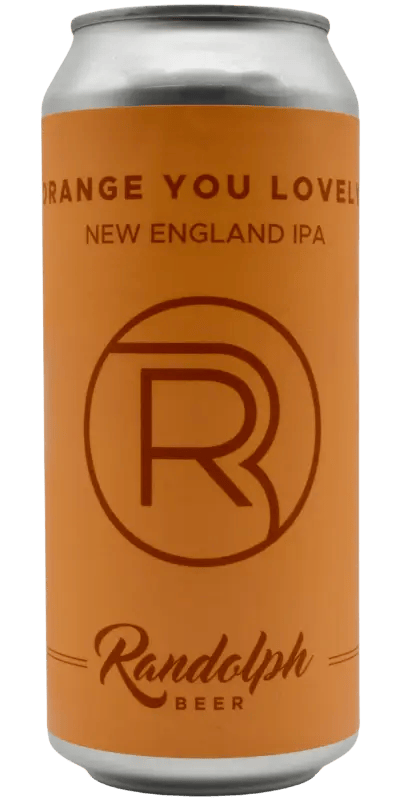 Randolph Beer locally brewed in Brooklyn at The Randolph, Orange You Lovely, hazy New England IPA
