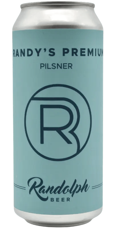Randolph Beer locally brewed in Brooklyn at The Randolph, Randy's Premium, Pilsner