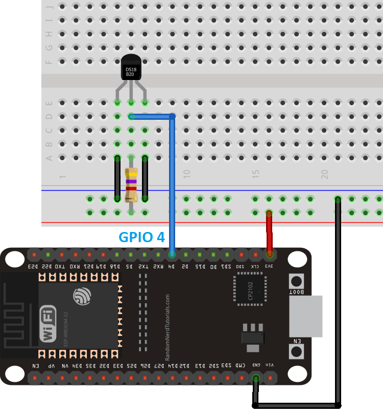 ESP32 DS18B20 Temperature Sensor with Arduino IDE (Single, Multiple