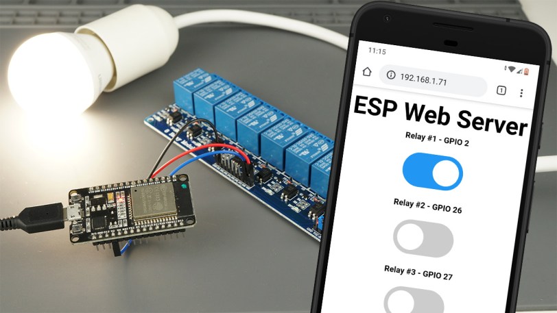 ESP32 Relay Module Control AC Appliances Web Server Random Nerd