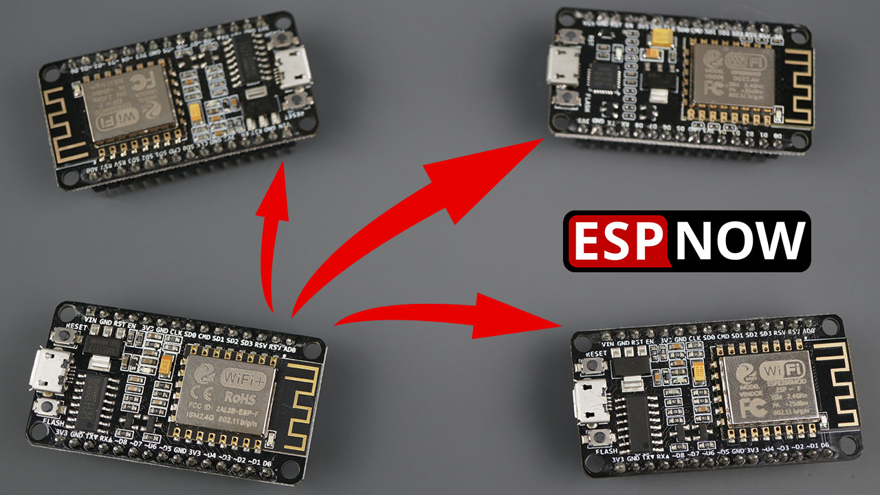 ESP-NOW with ESP8266 NodeMCU: Send Data to Multiple Boards one-to-many