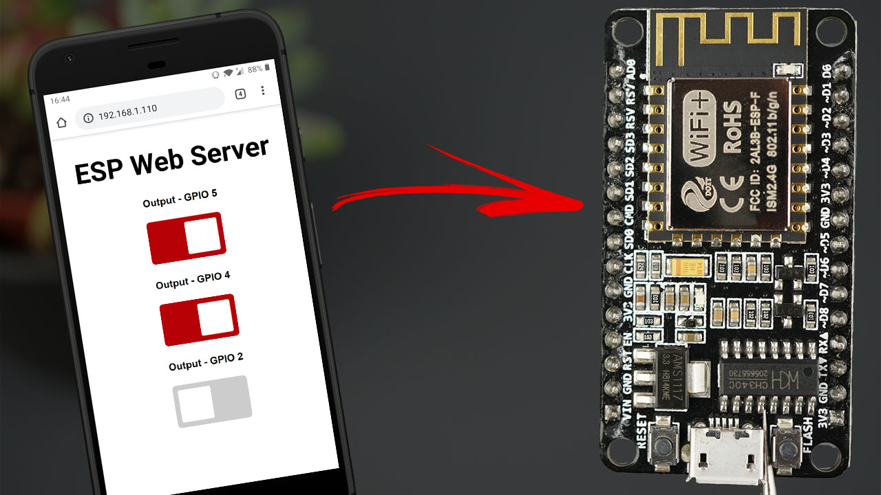 ESP8266 NodeMCU Async Web Server Control Outputs with Arduino IDE ESPAsyncWebServer library