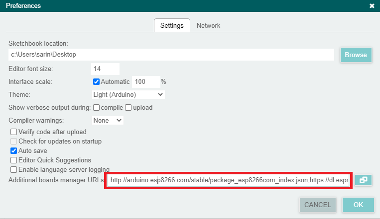 Installing ESP8266 NodeMCU Board in Arduino IDE 2.0 (Windows, Mac OS X ...