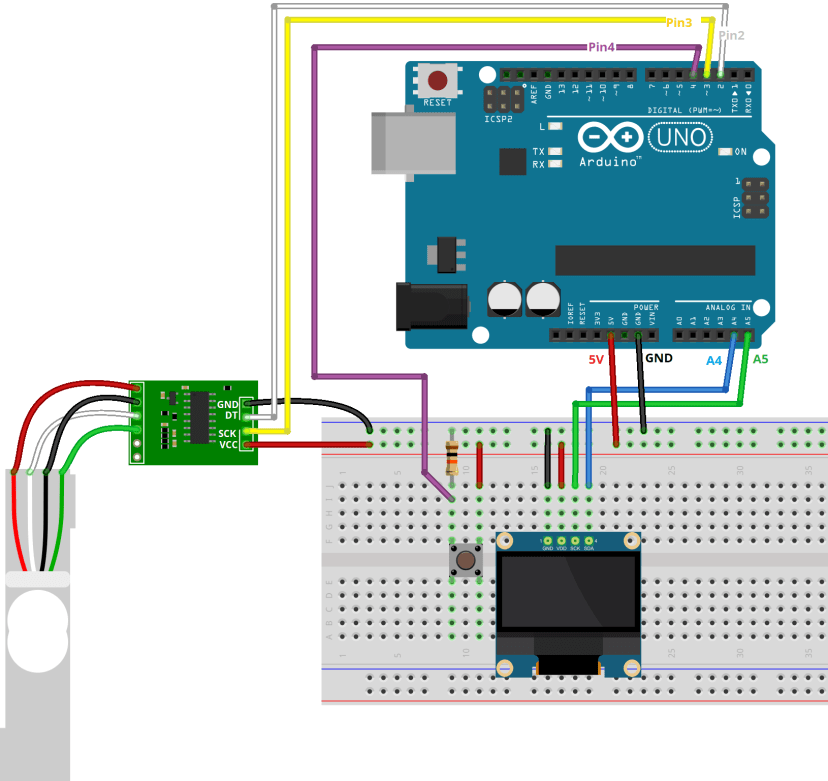 Arduino with Load Cell and HX711 Amplifier (Digital Scale) | Random ...
