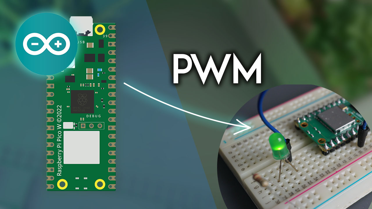 Raspberry Pi Pico Fading an LED using PWM with Arduino IDE