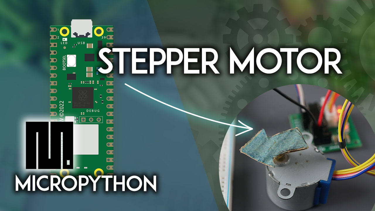 Raspberry Pi Pico Control a Stepper Motor MicroPython 28BYJ-48 unipolar ULN2003 motor driver