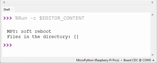 RPi Pico on Thonny IDE - checking files inside a directory