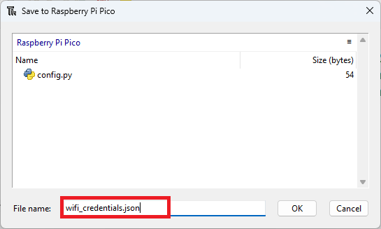 RPi-Pico-Saving-JSON-file-with-Wi-Fi-credentials