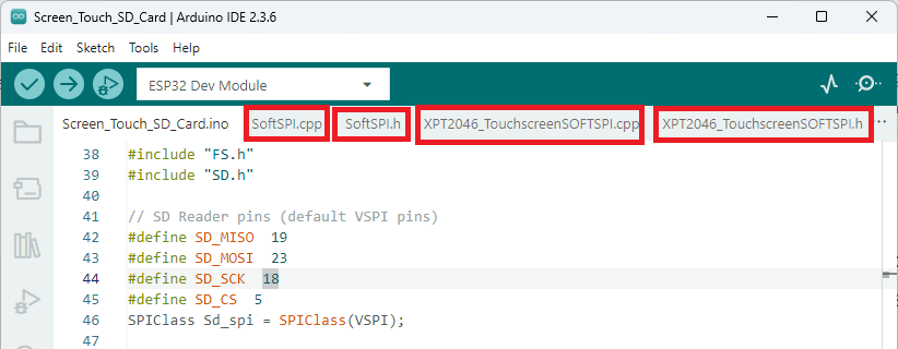 CYD using modified touch library on Arduino IDE