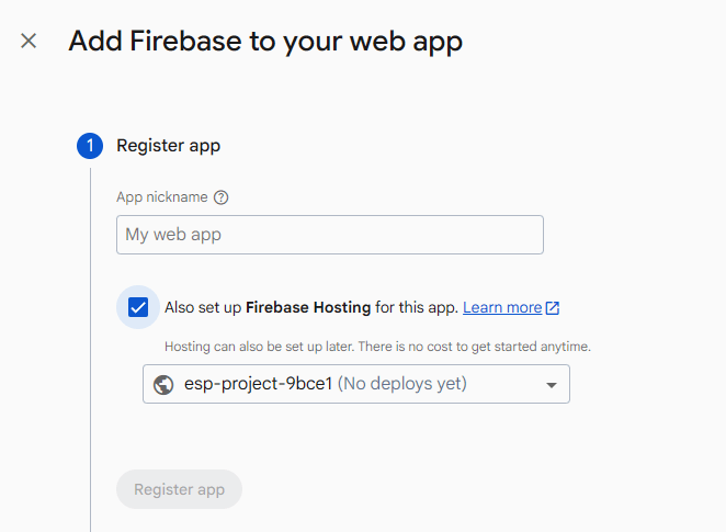 Firebase Project API Key