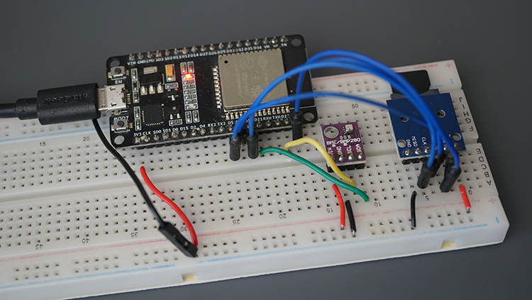 ESP32 Chart Web Server Arduino IDE Historical Chart CSV Log Data File Circuit
