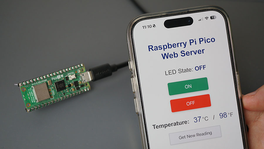 Raspberry Pi Pico Web Server Filesystem Demonstration