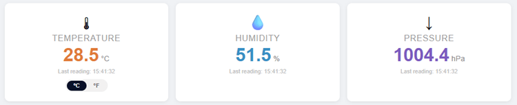 ESP32 Web BLE App - Display Sensor Data