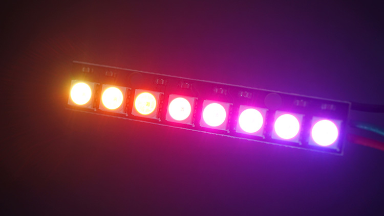 ESP32 WS2812B Addressable RGB LEDs Neopixels Rainbow Color Effect