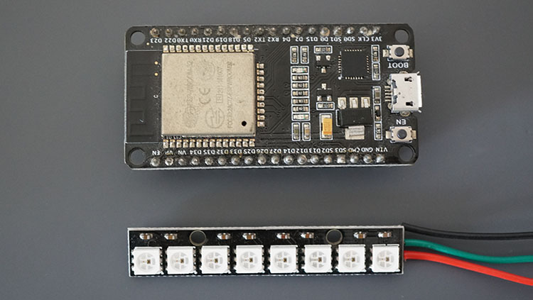 ESP32 WS2812B Neopixels Parts Required