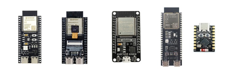 Examples of ESP32 Development boards