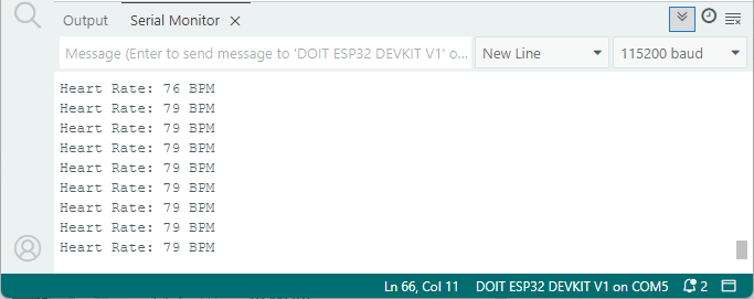 ESP32 Get BPM Heart Rate with MAX30102 Arduino IDE