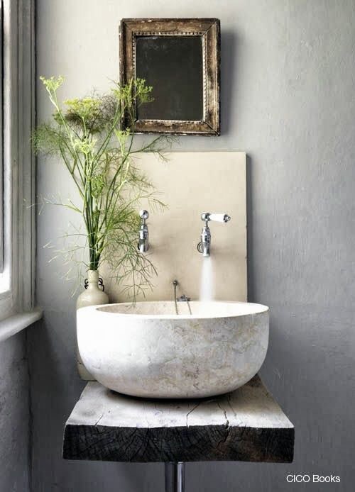 Stone raised bowl