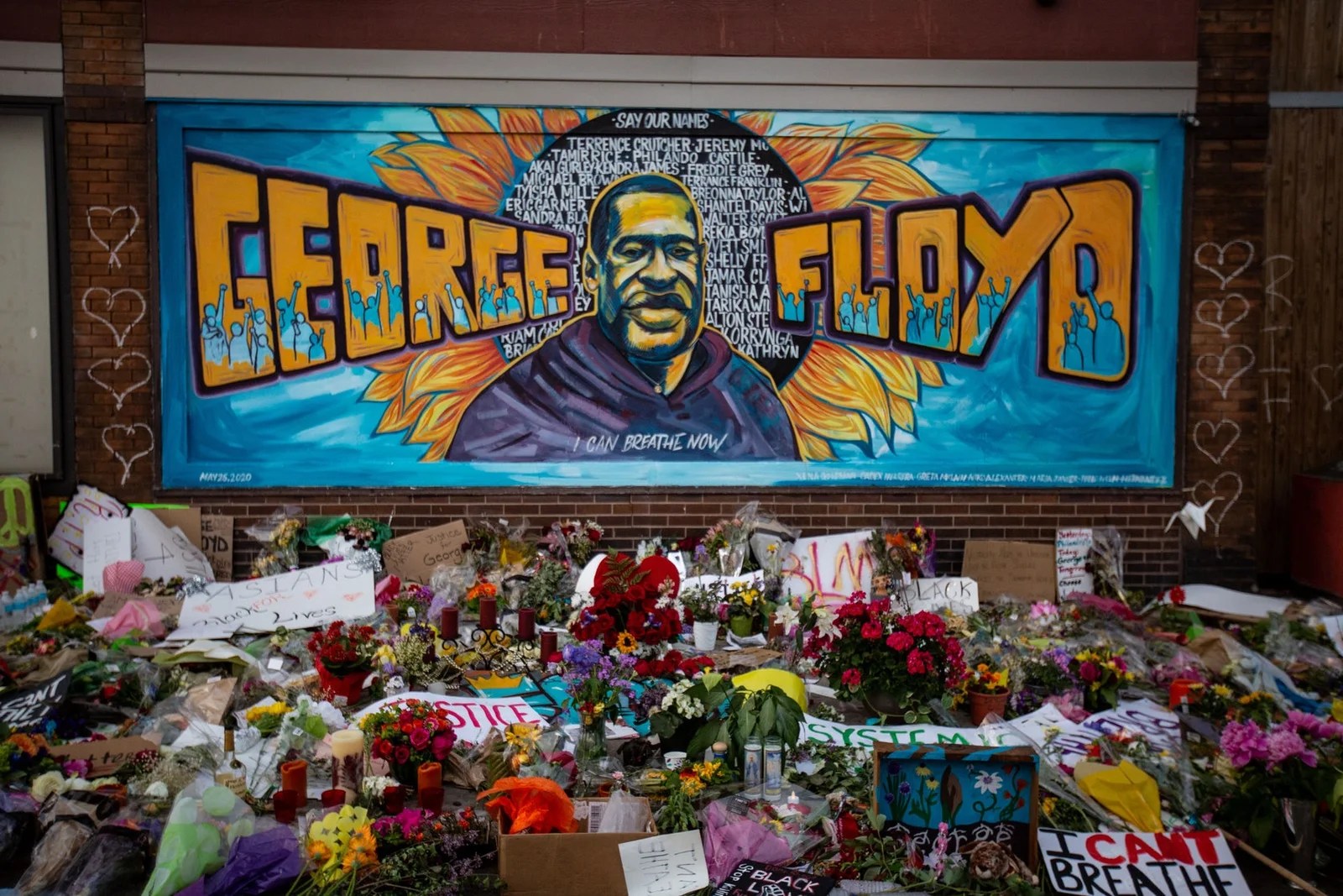 George Floyd mural
