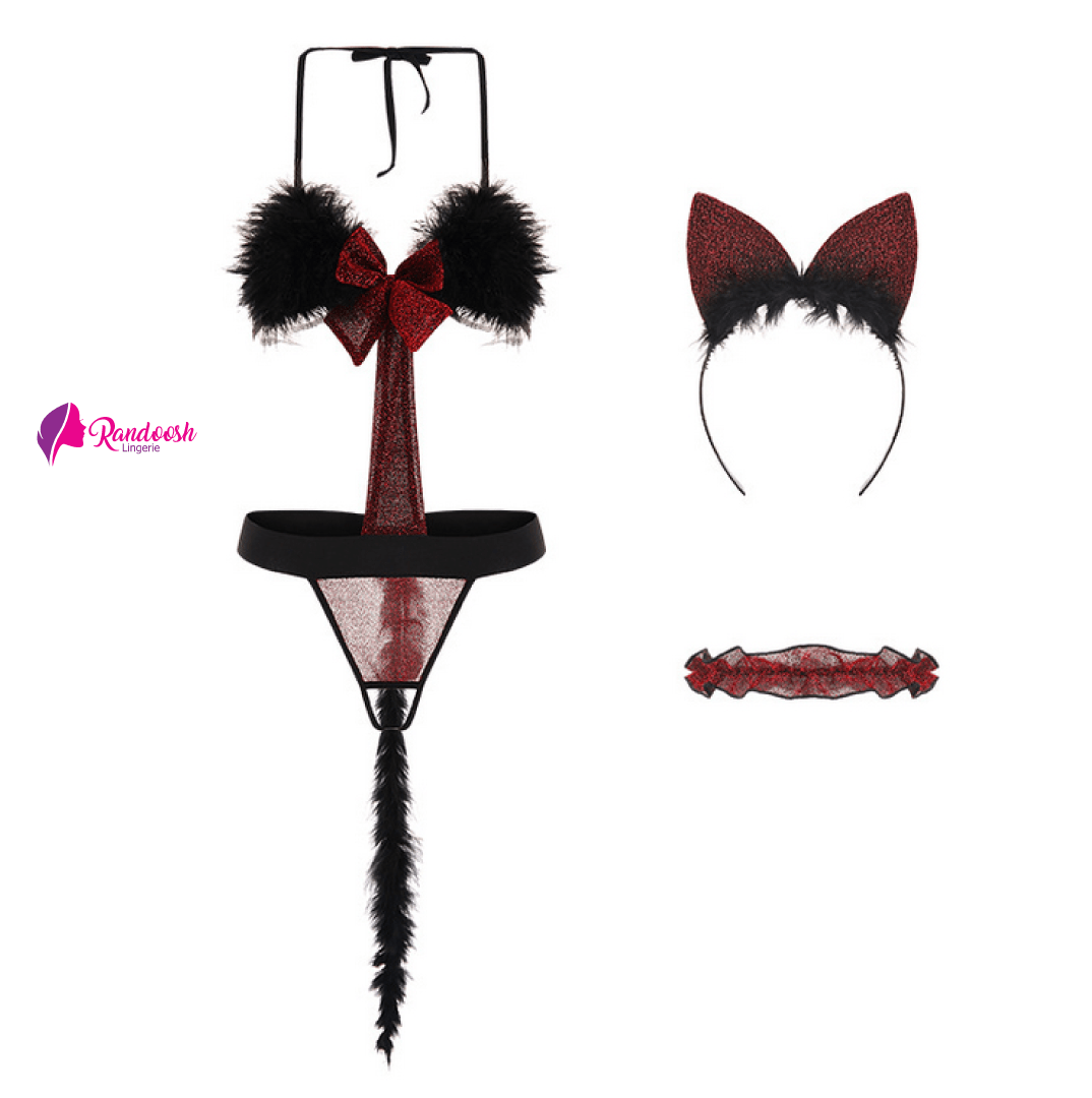 طقم تيدي ريش 3271# – Randoosh Lingerie رندووش لانجري