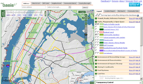 Finding Building Information Online OASIS Map 