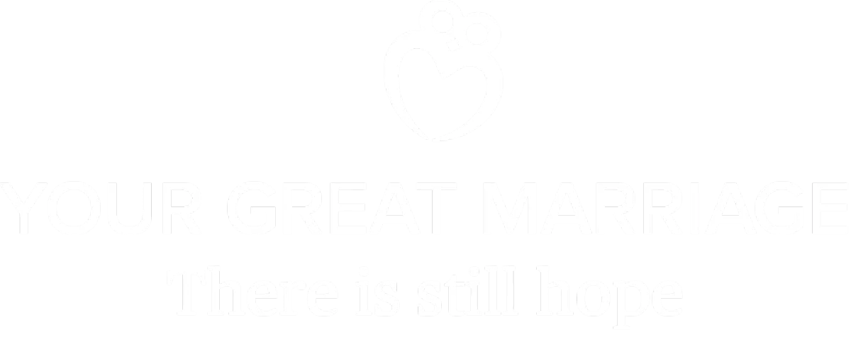 Logo for "Your Great Marriage" with text "There is still hope," suggesting help for marital crisis.