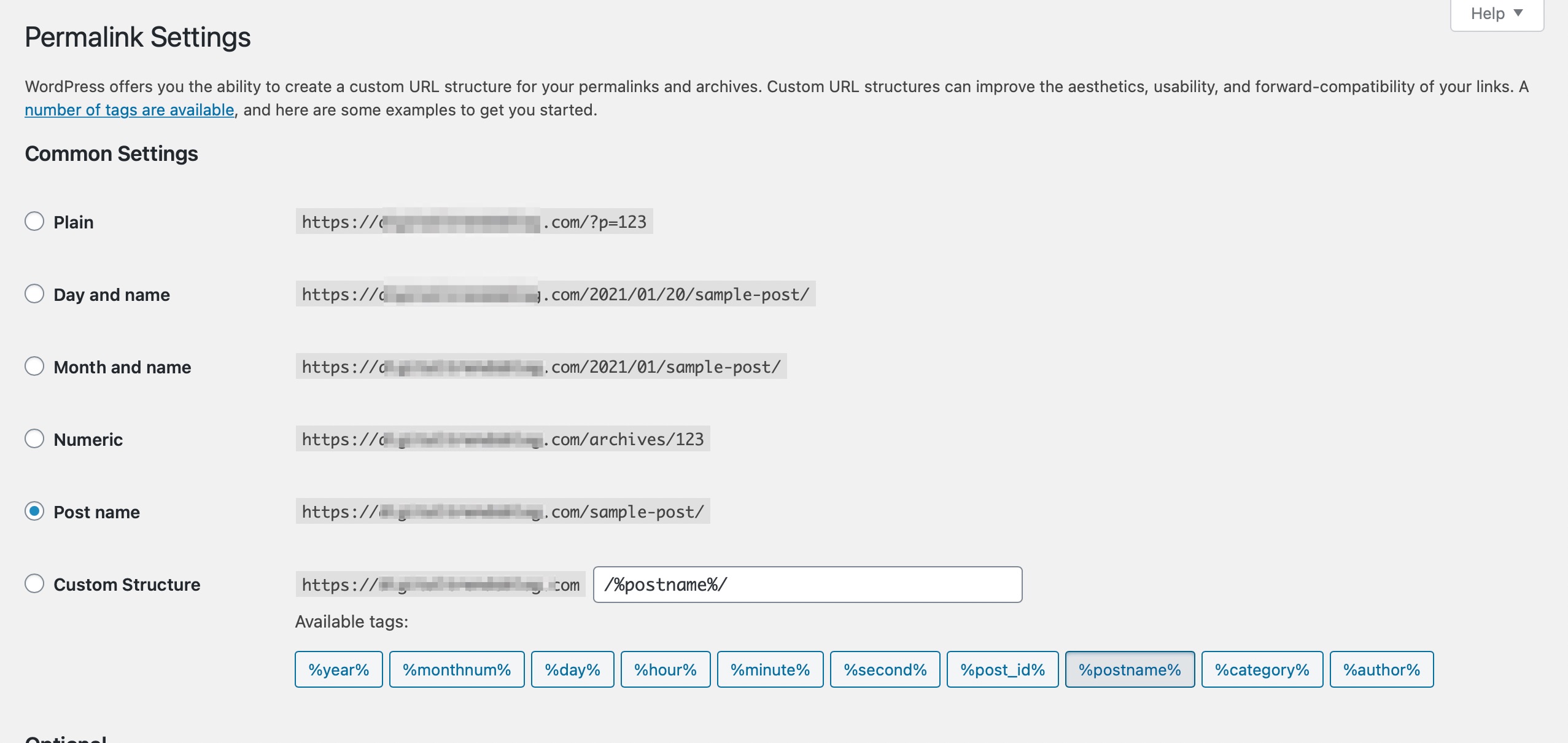 They are very important, and even before creating a website in wordpress, you should think about the best structure for your site. WordPress Permalink Structure & Changing Individual URLs » Rank Math